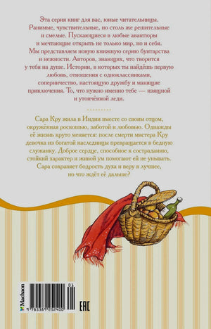Задняя обложка с аннотацией, корзиной и штрихкодом