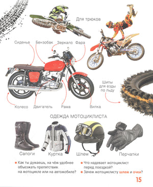 Страница о мотоциклах, их деталях и экипировке мотоциклиста.