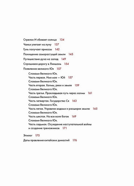 Вторая страница оглавления книги.