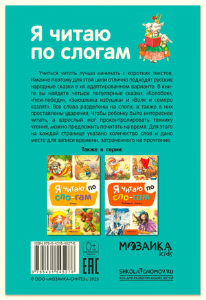 Задняя обложка с описанием серии, ISBN и миниатюрами других книг
