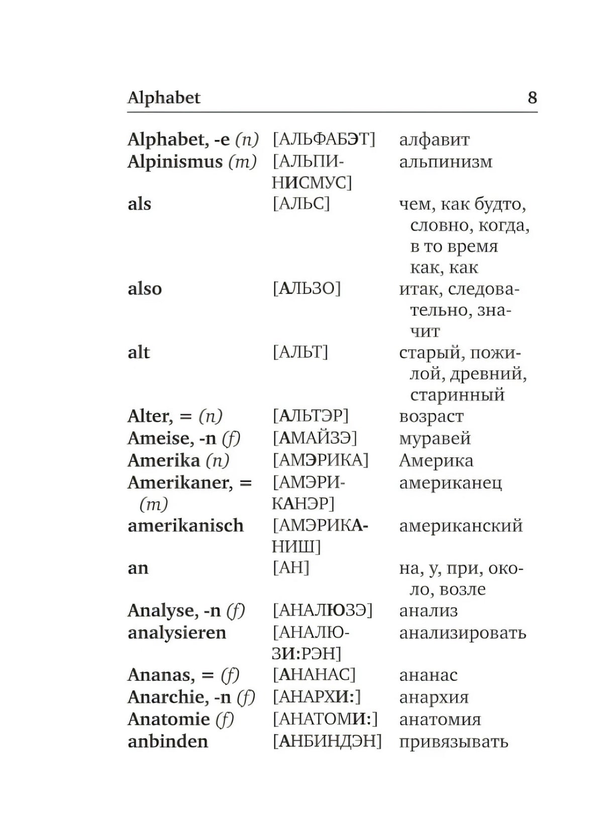 Немецко-русский и русско-немецкий словарь с произношением null - 7