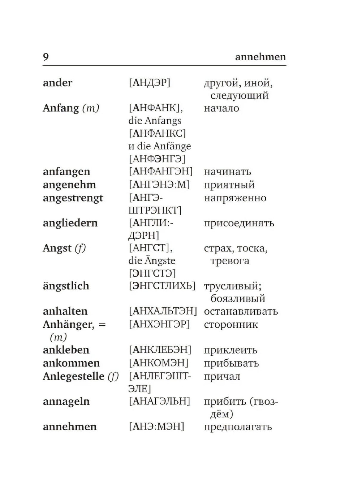 Немецко-русский и русско-немецкий словарь с произношением null - 8