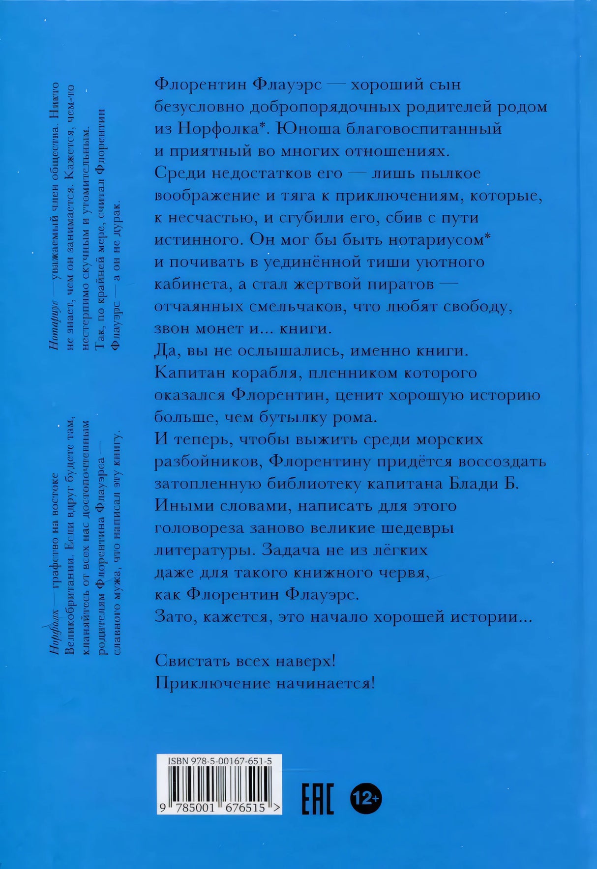 Ненастоящие приключения Флорентина Флауэрса, честного пирата на службе Мадам Л. 978-5-00167-651-5 - 3