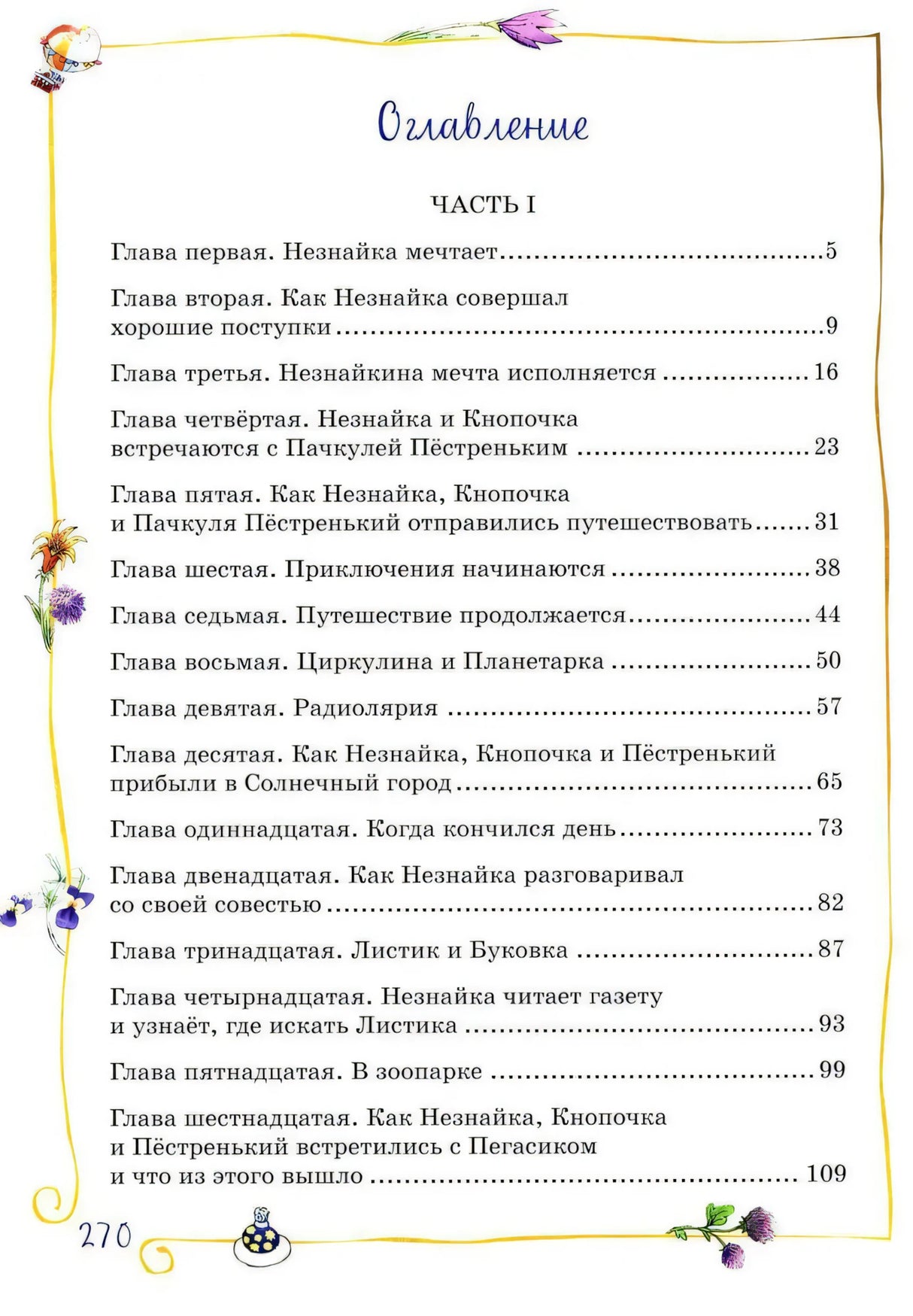 Оглавление, часть I