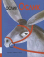 Обложка «Ослик Ослик» с крупной головой серого ослика на синем фоне