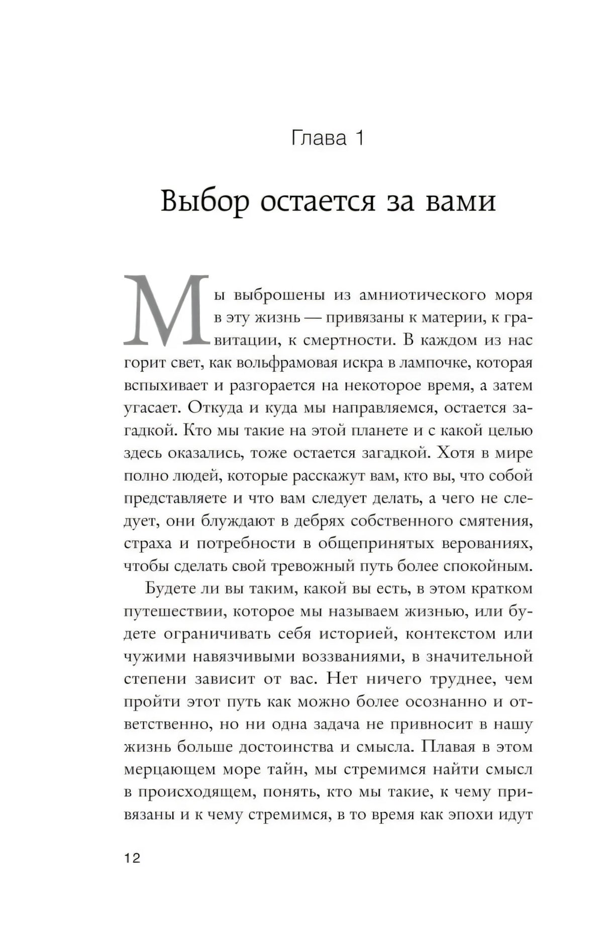 Начало главы 1 «Выбор остается за вами» на странице 12