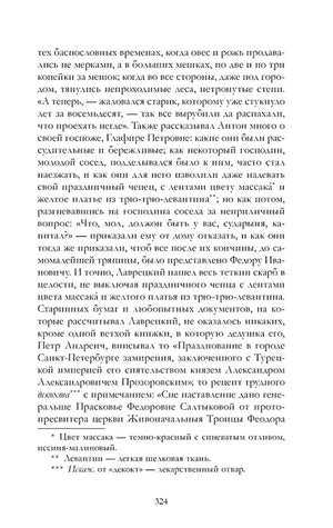 Страница 324 романа «Дворянское гнездо» с примечаниями.