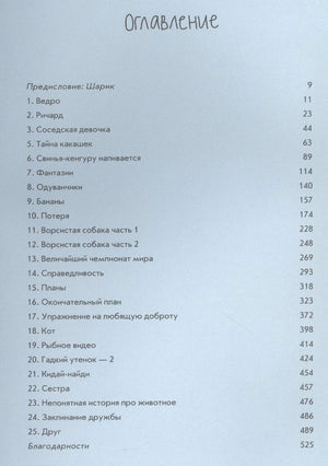 Оглавление книги «Ответы и другие вопросы» со списком глав и номерами страниц