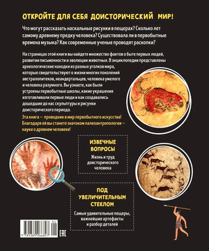 Задняя обложка с аннотацией и изображениями наскального искусства