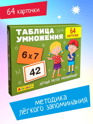 Таблица умножения. Набор карточек