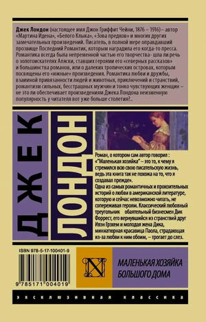 Задняя обложка с аннотацией, ISBN и фрагментом иллюстрации