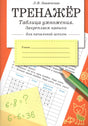 Обложка тренажёра по таблице умножения Л.Ф. Знаменской