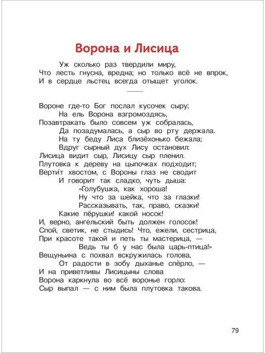 Басня Крылова Ворона и Лисица