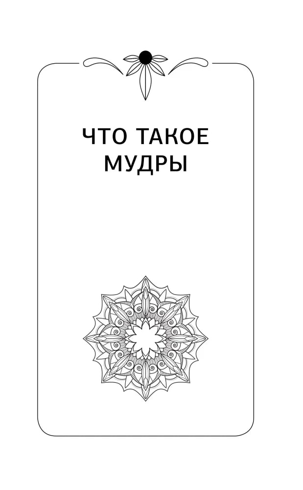 Шмуцтитул «Что такое мудры»