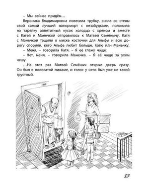 Страница 17 с текстом и рисунком встречи у двери.