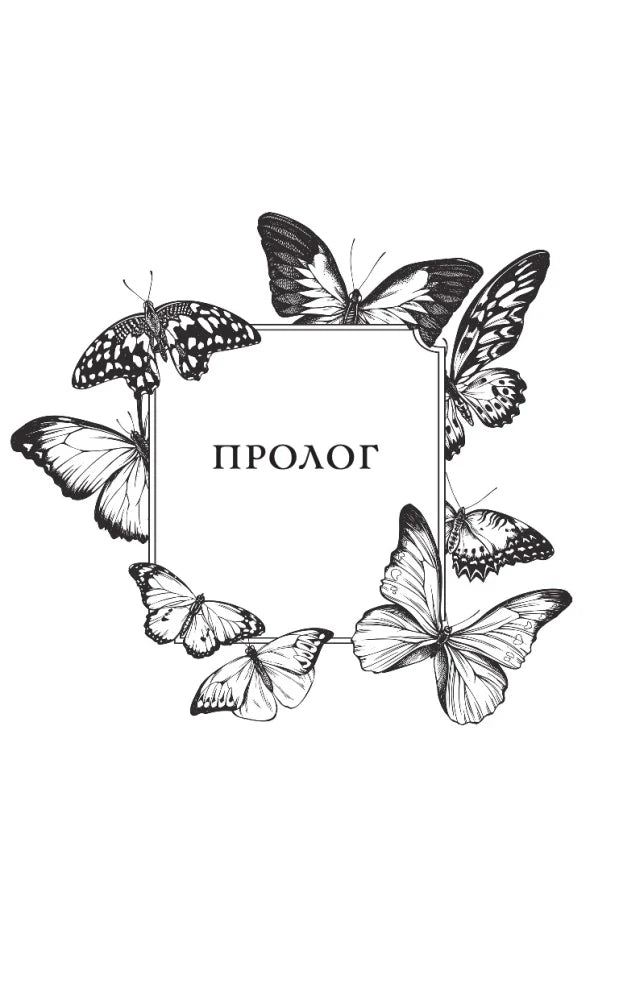 Титульная страница пролога с рамкой из бабочек