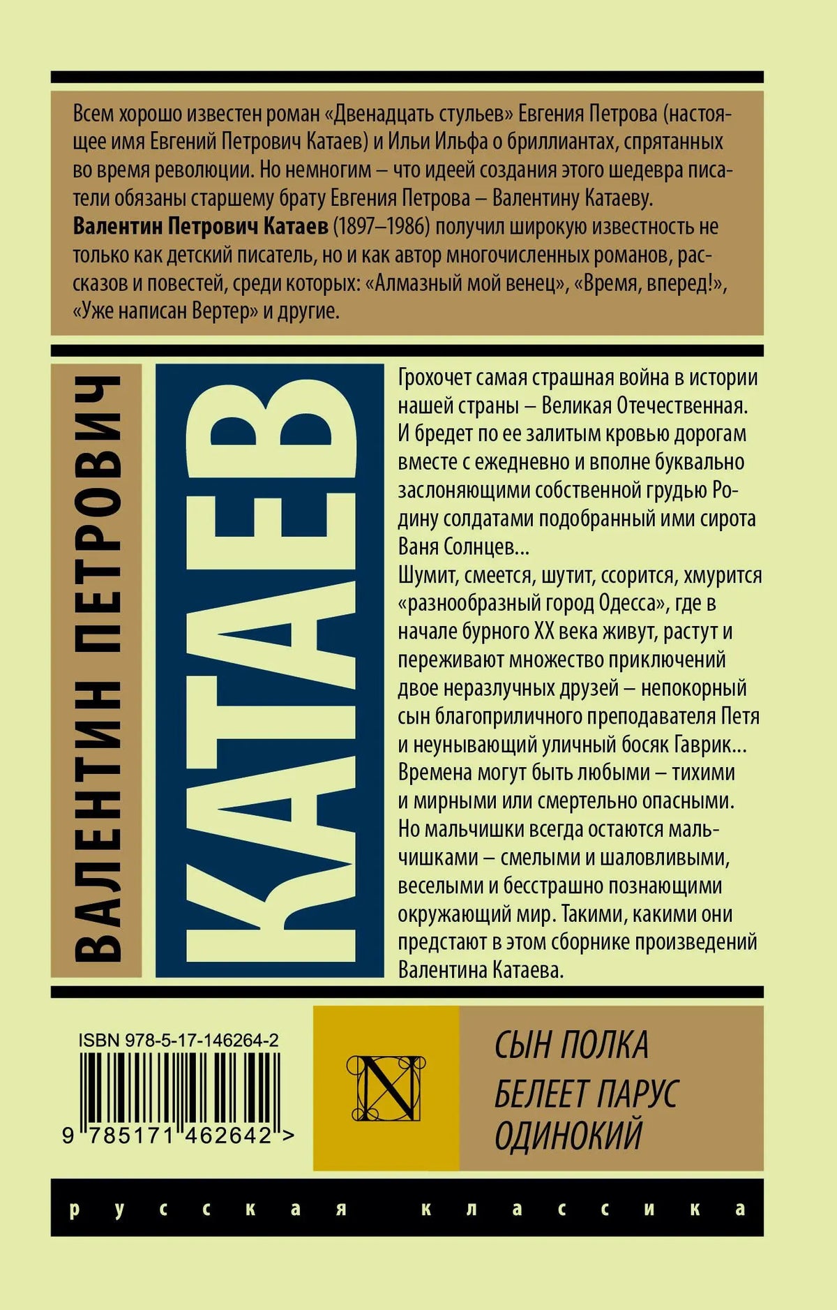 Оборотная сторона обложки с аннотацией, штрихкодом и ISBN.