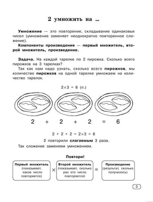 Примеры заданий из книги Быстро учим таблицу умножения