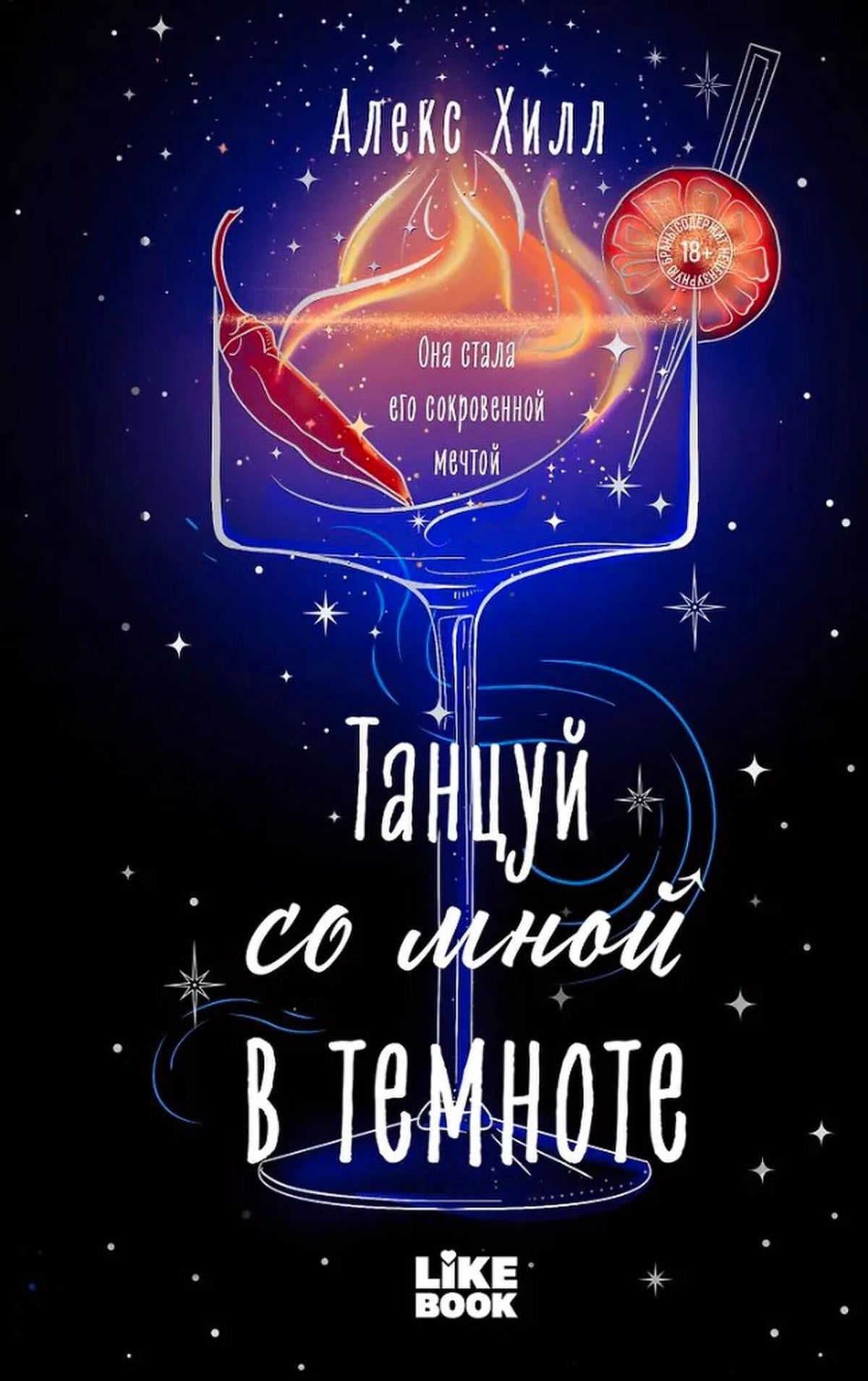Лицевая обложка романа «Танцуй со мной в темноте»