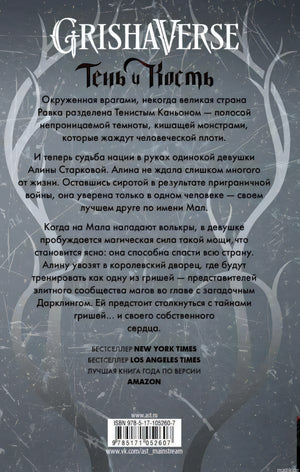 Задняя обложка книги "Тень и кость" Ли Бардуго
