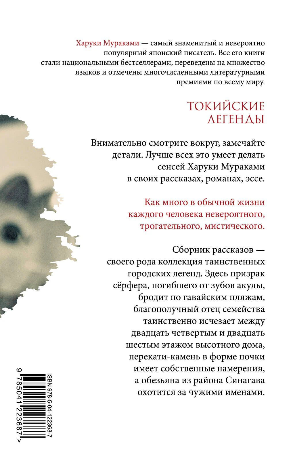 Задняя обложка книги с аннотацией и штрихкодом