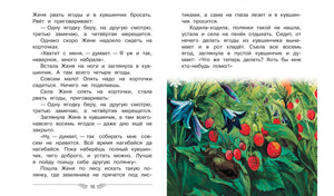 Разворот сказки «Дудочка и кувшинчик» с иллюстрацией земляники и страницей 10
