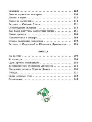 Продолжение оглавления с главами «Победа» и номерами страниц.