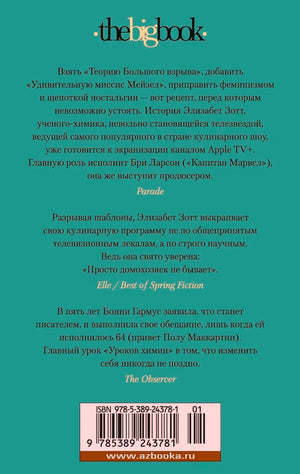 Задняя обложка с отзывами о романе, аннотацией, ISBN и штрихкодом.