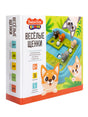 Коробка настольной игры «Весёлые щенки» под углом.