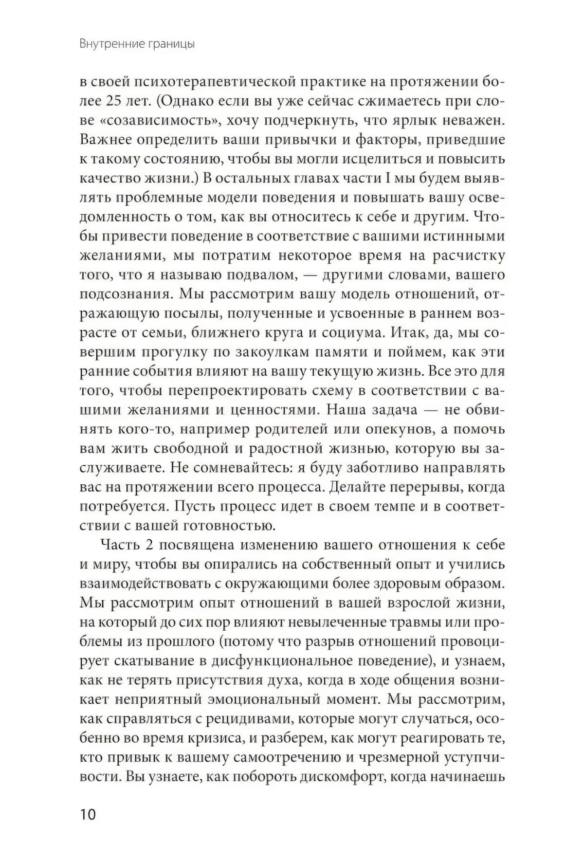 Страница 10 введения с описанием структуры книги