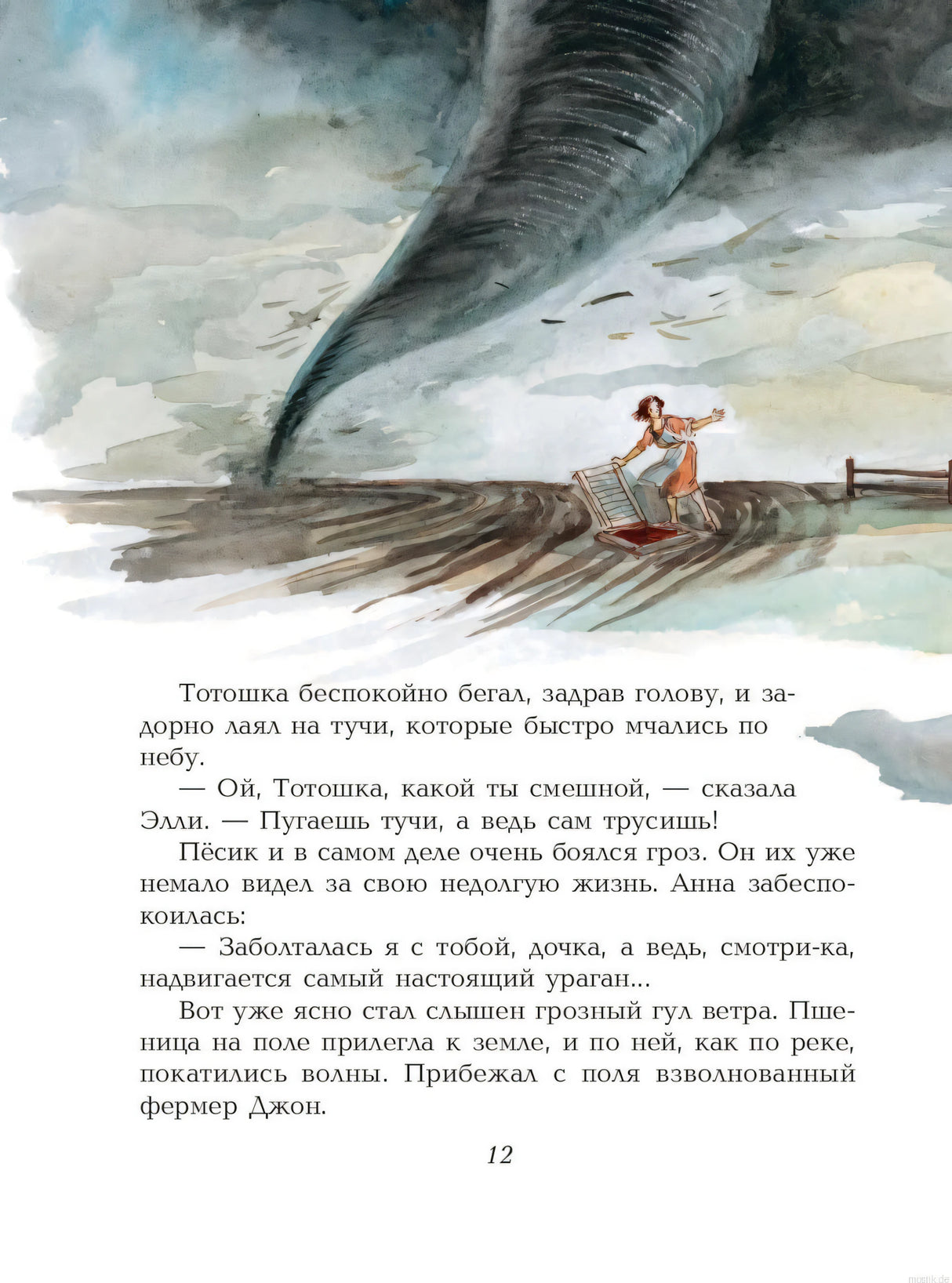 иллюстрация из книги Волшебник Изумрудного Города, страница 12
