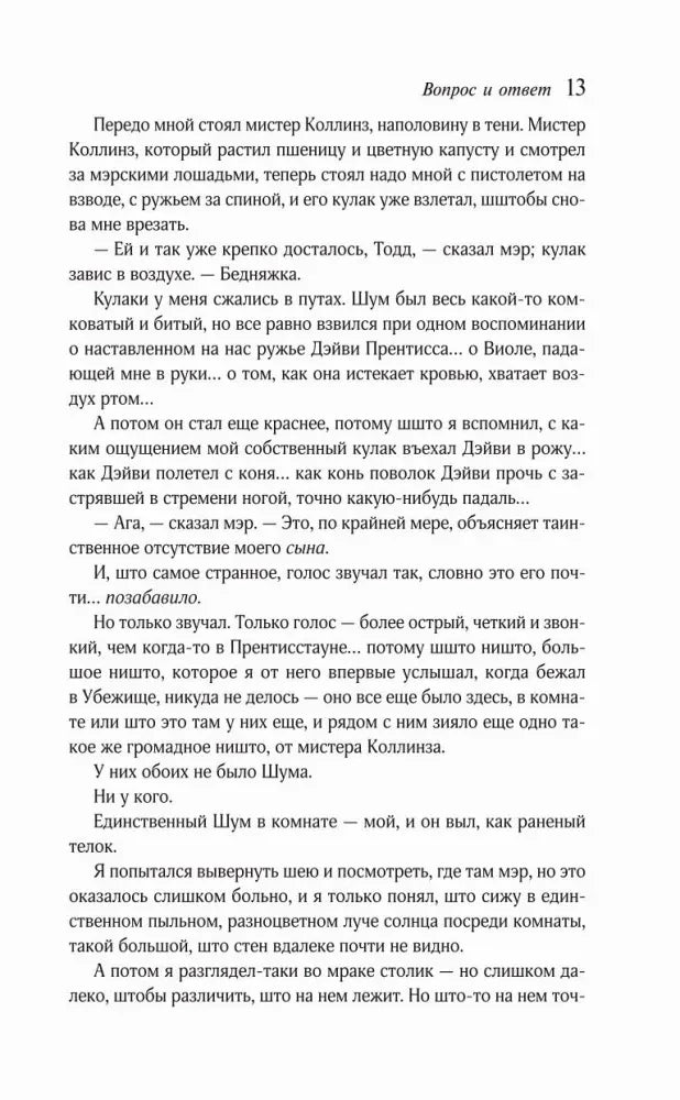 Страница 13 романа «Вопрос и ответ».