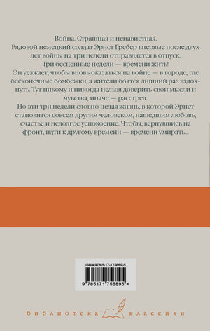Задняя обложка с аннотацией, ISBN и серией «Библиотека классики».