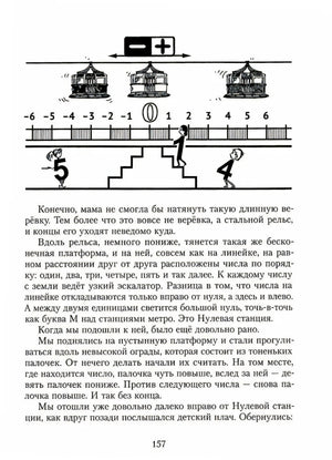 Страница 157 с рисунком монорельса и числовой оси