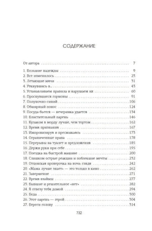 Страница «Содержание» с главами 1–27