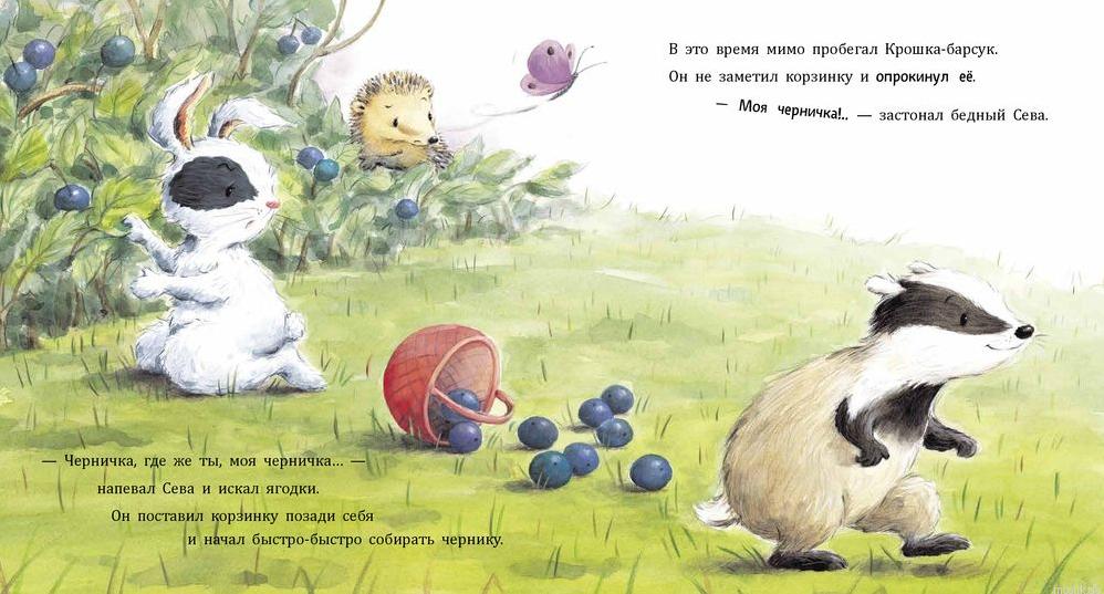 Иллюстрация из книги Зайчик Сева обиделся