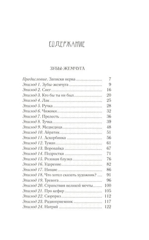 Первая страница содержания с эпизодами 1–24