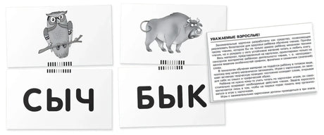 Жук. Читаем слова-слоги. Набор карточек null - 3