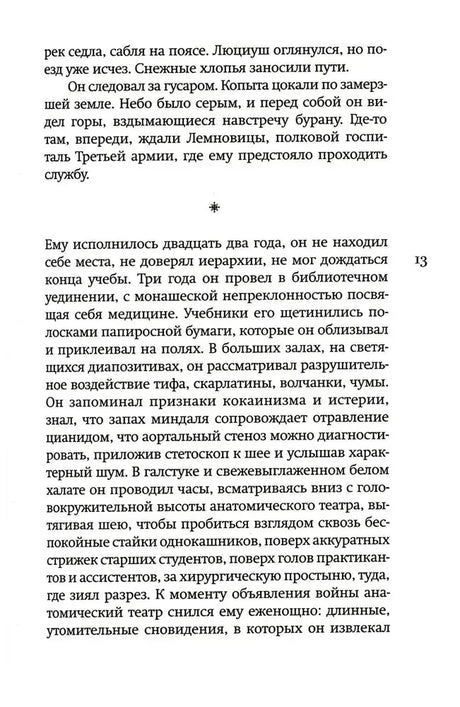 Текст романа с разделительной звездочкой, страница 13.
